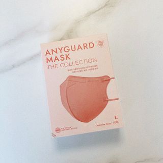 애니가드 셋업마스크 4컬러 각 10매입 [크리미베이지, 캐시미어로즈, 초콜렛브라운, 미드나잇네이비] — 5점을 준 리뷰어가 2022년 2월 올린 사용 사진
