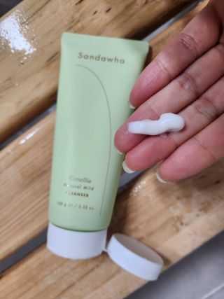 스킨큐어 산다화 울트라 젠틀 약산성 세안제 — 5점을 준 리뷰어가 2023년 3월 올린 사용 사진