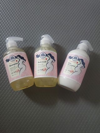 빅그린 임산부 전용라인 3종세트 - 샴푸500ml,트리트먼트500ml,바디워시500ml — 5점을 준 리뷰어가 2022년 8월 올린 사용 사진