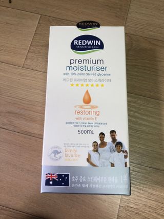 H365 Redwin Premium Moisturiser 레드윈 프리미엄 모이스춰라이저 500ml — 5점을 준 리뷰어가 2021년 4월 올린 사용 사진