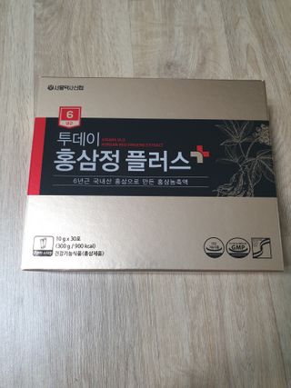 서울약사신협_투데이홍삼정플러스스틱_10g x 30포 — 5점을 준 리뷰어가 2021년 2월 올린 사용 사진