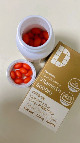 (NEW)다나음 하이포텐시 비타민D3 5000IU(60정/2개월분) — 5점을 준 리뷰어가 2023년 11월 올린 사용 사진