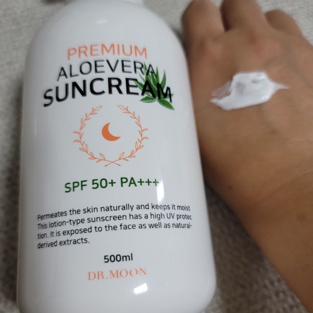 [닥터문] 프리미엄 알로에베라 선크림 500ml 리뷰 사진