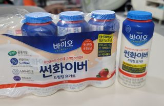 LIVE 매일바이오 썬화이버 드링킹 요거트 — 5점을 준 리뷰어가 2022년 8월 올린 사용 사진