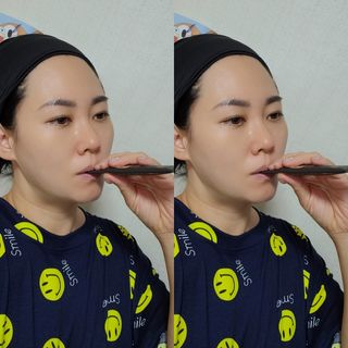 담소은 자극없는 무알콜 휴대용 한방가글 스틱 가글담 — 4점을 준 리뷰어가 2022년 10월 올린 사용 사진