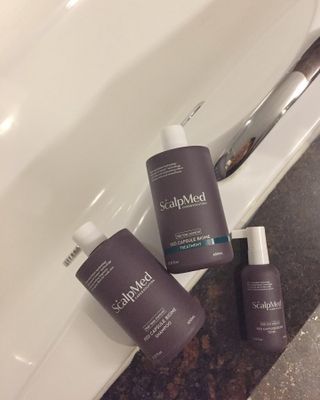 스칼프메드 레드캡슐바이옴 두피케어 프로바이오틱스 유산균 두피관리 세트 — 5점을 준 리뷰어가 2021년 4월 올린 사용 사진