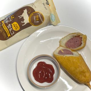 오마뎅 한우핫도그 — 5점을 준 리뷰어가 2021년 5월 올린 사용 사진