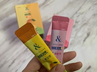 비타앤C 레몬맛, 망고맛 — 5점을 준 리뷰어가 2021년 6월 올린 사용 사진