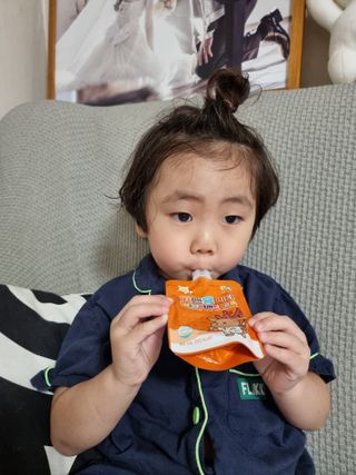 [몸엔용] 아이가 먹는 달콤 국산녹용 키엔용 비타  80ml x 10포 — 5점을 준 리뷰어가 2021년 7월 올린 사용 사진