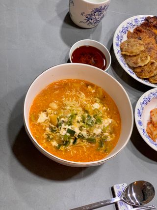 [풀무원] 자연은맛있다 정면, 백면, 홍면  세트 — 5점을 준 리뷰어가 2021년 4월 올린 사용 사진