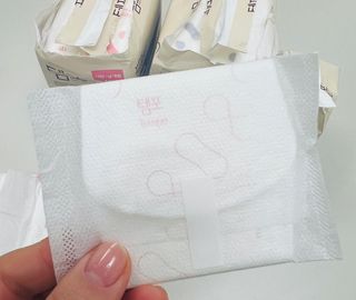 N[템포] 템포 패드 내추럴 순면 생리대 SET(중형 슬림 + 대형 + 라이너) — 5점을 준 리뷰어가 2024년 2월 올린 사용 사진