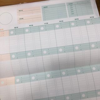 리훈 쉬운 오늘쓰임 가계부 + 다정한마테 요일/날짜 6mm — 5점을 준 리뷰어가 2022년 2월 올린 사용 사진