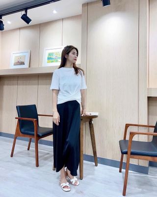 더그린랩 WOMEN TWIST MODAL SHORT SLEEVE — 5점을 준 리뷰어가 2023년 6월 올린 사용 사진