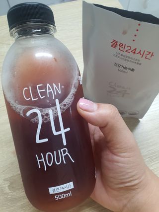 클린24시간 1BOX(5포) + 전용보틀(500ml) — 5점을 준 리뷰어가 2022년 9월 올린 사용 사진