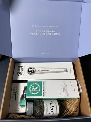 루토닉스 믿쓰박스 볼륨부스터 두피 홈케어 솔루션 — 5점을 준 리뷰어가 2021년 12월 올린 사용 사진