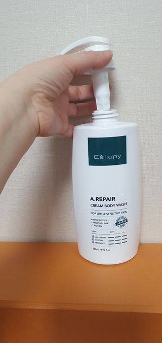 셀라피 에이리페어 크림 바디 워시 2세대 500ml — 5점을 준 리뷰어가 2021년 1월 올린 사용 사진