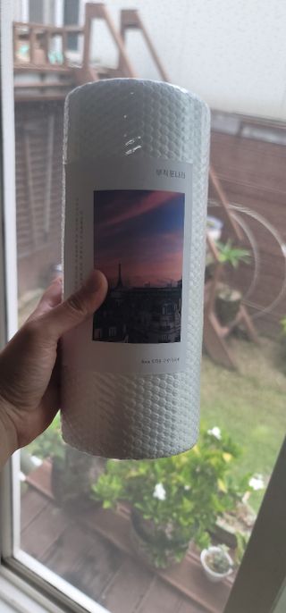 부직포나라 중금속유해물질ZERO 뜯어쓰는 주방 일회용수세미 60매 2매 — 5점을 준 리뷰어가 2022년 9월 올린 사용 사진
