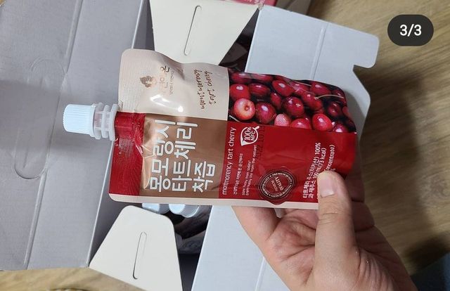 자연에온 몽모랑시 타트체리 착즙 100mL 10개입 2BOX 리뷰 사진