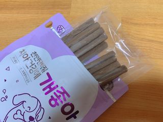 My Pet Care 천연단백질 치아건강에 개좋아 — 5점을 준 리뷰어가 2021년 2월 올린 사용 사진