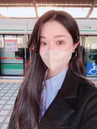 애니가드 셋업메베마스크 (대형 4컬러 + 중형 4컬러) — 5점을 준 리뷰어가 2022년 4월 올린 사용 사진