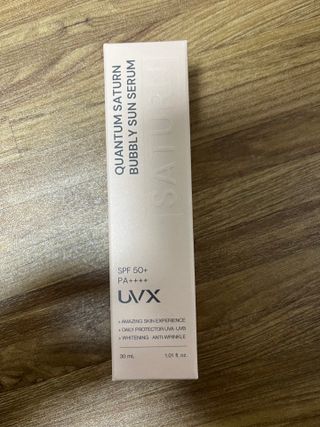 UVX 퀀텀 새턴 버블리 선세럼 — 3점을 준 리뷰어가 2024년 2월 올린 사용 사진