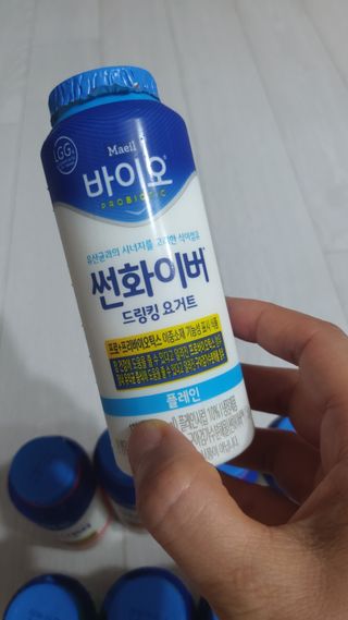 LIVE 매일바이오 썬화이버 드링킹 요거트 — 5점을 준 리뷰어가 2022년 8월 올린 사용 사진