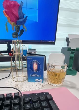 [경남제약헬스케어]케어플러스 관절엔 MSM 1000mg 60정/1개월분/관절/뼈/연골 영양/비타민D+아연/1일2정 — 5점을 준 리뷰어가 2024년 1월 올린 사용 사진