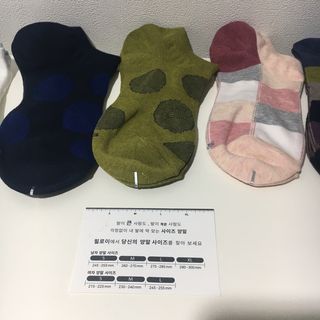[사이즈가 있는 양말 필로이] 여자 스니커즈 발목 양말 5족 세트【 S, M, L, 】3가지 사이즈 — 5점을 준 리뷰어가 2022년 7월 올린 사용 사진