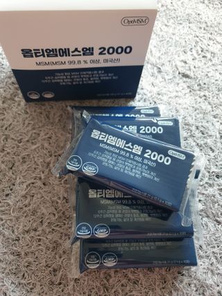 바른비타민 옵티엠에스엠2000 1박스 60포 관절 연골 복합건강기능식품 — 5점을 준 리뷰어가 2021년 7월 올린 사용 사진