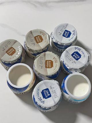 매일바이오 그릭요거트 오리지널 플레인 4개, 로스터리 커피믹스 4개 — 5점을 준 리뷰어가 2021년 12월 올린 사용 사진