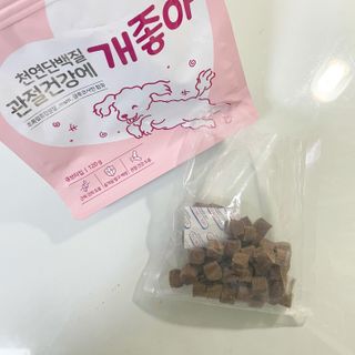 My Pet Care 천연단백질 관절건강에 개좋아 — 5점을 준 리뷰어가 2021년 1월 올린 사용 사진