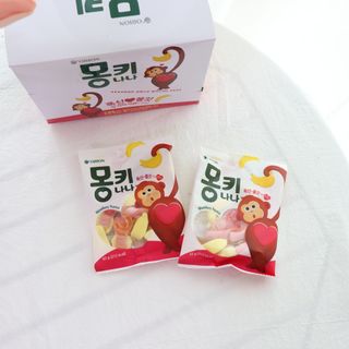 폭신 쫄깃 식감 로맨스, 몽키나나 젤리 8봉지 — 5점을 준 리뷰어가 2021년 3월 올린 사용 사진