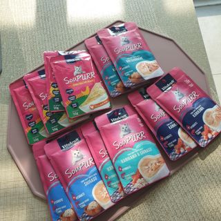 비타크래프트 고양이 수프 50g 3가지맛 x4팩씩 총 12팩 — 5점을 준 리뷰어가 2021년 10월 올린 사용 사진