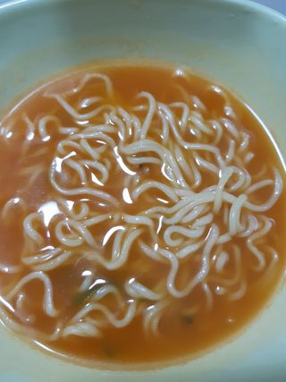 [풀무원] 자연은맛있다 정면, 백면, 홍면  세트 — 5점을 준 리뷰어가 2021년 4월 올린 사용 사진