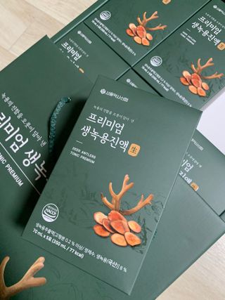 서울약사신협 약사신협_생녹용 진액_70ml x 30포 — 5점을 준 리뷰어가 2021년 7월 올린 사용 사진
