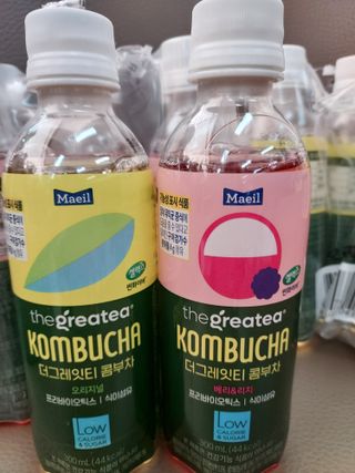 더그레잇티 콤부차 [매일유업] 더그레잇티 44kcal 콤부차 300ml *12개입 (오리지널 6개+베리리치 6개) — 5점을 준 리뷰어가 2023년 7월 올린 사용 사진