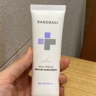 바노바기 코스메틱 바노바기 밀크씨슬 리페어 시카 선스크린 플러스 50ml — 4점을 준 리뷰어가 2023년 2월 올린 사용 사진