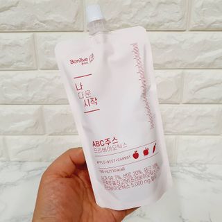 12월 15일 출시, 건강기능식품 브랜드 본리브 나 다운 시작 제품 3종 — 5점을 준 리뷰어가 2021년 1월 올린 사용 사진