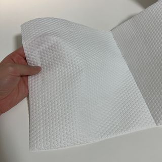 부직포나라 중금속유해물질ZERO 뜯어쓰는 주방 일회용수세미 60매 2매 — 5점을 준 리뷰어가 2022년 11월 올린 사용 사진