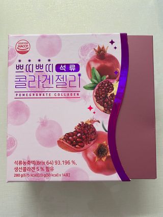 헬스업_쁘띠쁘띠석류콜라겐젤리_20g x 14포 — 4.5점을 준 리뷰어가 2021년 2월 올린 사용 사진