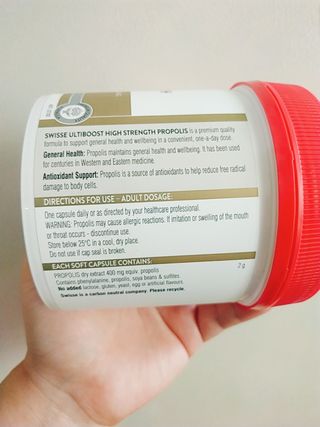 Swisse 스위스 고함량 프로폴리스 2,000mg 210정 — 5점을 준 리뷰어가 2021년 11월 올린 사용 사진