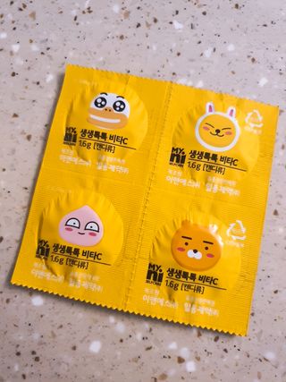 일동제약 마이니 마이니 생생톡톡비타C — 5점을 준 리뷰어가 2021년 2월 올린 사용 사진