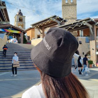 [스테이피플] STAYPEOPLE BUCKET HAT (BLACK) — 5점을 준 리뷰어가 2022년 9월 올린 사용 사진