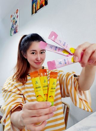 비타앤C 레몬맛, 망고맛 — 5점을 준 리뷰어가 2021년 5월 올린 사용 사진