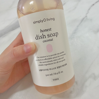 심플리오리빙 어니스트 주방세제 본품 500ml + 리필 900ml (코코넛향) — 4.5점을 준 리뷰어가 2022년 6월 올린 사용 사진