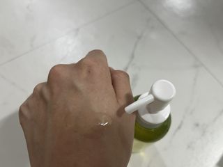 스킨큐어 산다화 순한 클렌징 동백 오일 200ml — 5점을 준 리뷰어가 2023년 2월 올린 사용 사진
