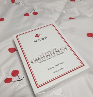 닥터마시멜로 마블러스 멀티 클리닉 마스크 — 4.5점을 준 리뷰어가 2021년 5월 올린 사용 사진