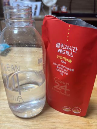 클린24시간 레드박스 1BOX(5포) + 전용보틀(500ml) — 5점을 준 리뷰어가 2024년 3월 올린 사용 사진