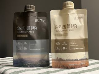 일일하우 슬리밍 플랜B 고소한 귀리맛, 진한 카카오맛 (체중조절식) — 5점을 준 리뷰어가 2023년 8월 올린 사용 사진