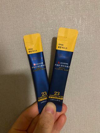 리더스코스메틱 리더스 프로 하이드라 아미노 슬리핑 마스크 — 5점을 준 리뷰어가 2021년 1월 올린 사용 사진